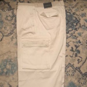 NWT Lands End whit cargo pants